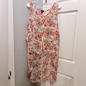 Torrid gorgeous semi-sheer hi-lo blouse